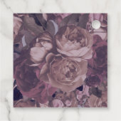 Étiquettes Cadeau Rose floral Imaginaire pourpre (Dos)
