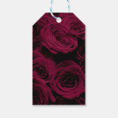 Étiquettes-cadeau Rose foncé magenta rouge bordeaux (Dos)