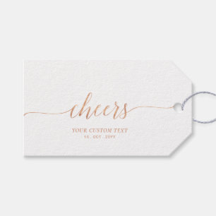 Étiquettes-cadeau Rose gold élégant et stylé pour événement de fête