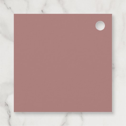 Étiquettes Cadeau Rose Gold Moderne Élégant Modèle Or Monogramme (Dos)