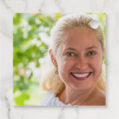 Étiquettes Cadeau Rose jaune Floral Merci d'anniversaire (Dos)