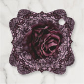 Étiquettes Cadeau Rose Mandala (Dos)