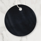 Étiquettes Cadeau Rose Mariage or/marine Joyau Palm Leaf ID830 (Dos)