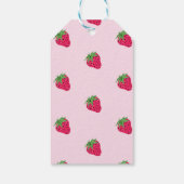 Étiquettes-cadeau Rose Pailleté Fraise Froid (Dos)