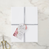 Étiquettes-cadeau Rose Parties scintillant or noir Script Mariage Me (Avec de la ficelle)