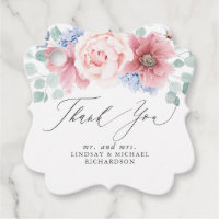 Rose Poussiéreuse Bleu Poussiéreux Floral Élégant