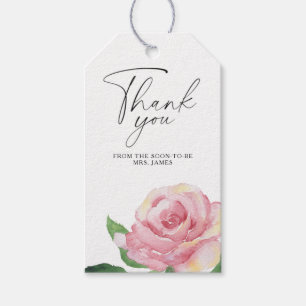 Étiquettes-cadeau Rose - remerciement pour enterrement de vie de jeu