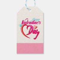 Rose Rouge Rose Coeur Saint Valentin Tags cadeaux