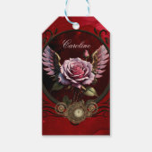 Étiquettes-cadeau Rose Steampunk (Devant)
