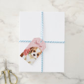 Étiquettes-cadeau Rose Valentine Cavalier (Avec de laficelle)