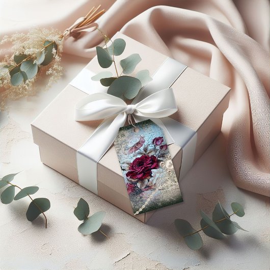 Étiquettes-cadeau Rose victorien Ephemera