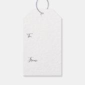 Étiquettes-cadeau Rose victorien Ephemera (Dos)