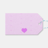 Étiquettes-cadeau Rose - Violet Saint-Valentin (Devant (Horizontal))