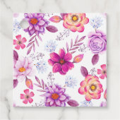 Étiquettes Cadeau Rose violette (Devant)