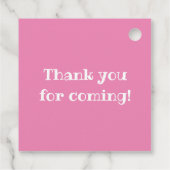 Étiquettes Cadeau Rose yay (Dos)