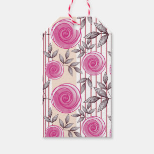 Étiquettes-cadeau Roses à l'aquarelle