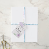 Étiquettes-cadeau Roses d'aquarelle violet conçus par (Avec de laficelle)