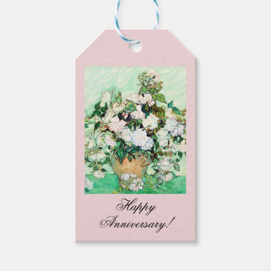 Étiquettes-cadeau Roses par Vincent van Gogh (Devant)