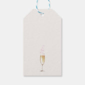 Étiquettes-cadeau Roses Petals Petals Prosecco Boho Fête des mariées (Dos)