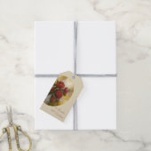 Étiquettes-cadeau Roses Rouges (Avec de la ficelle)
