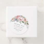 Étiquettes Cadeau Roses subtils d'aquarelle | Mariage floral (En situation)