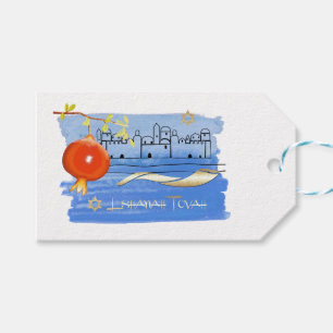 Étiquettes-cadeau Rosh Hashanah Nouvel An juif