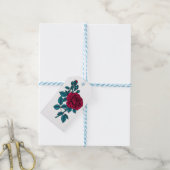 Étiquettes-cadeau Rouge (Avec de laficelle)