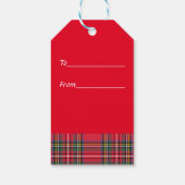 Étiquettes-cadeau Rouge (Dos)