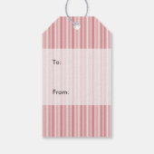 Étiquettes-cadeau Rouge avec Bannière verte et photo, Noël (Dos)