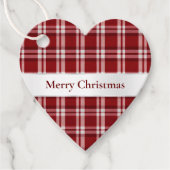 Étiquettes Cadeau Rouge blanc (Devant)