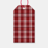 Étiquettes-cadeau Rouge blanc (Dos)