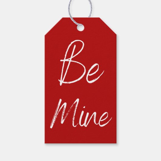 Étiquettes-cadeau Rouge & Blanc à Moi pour la Saint-Valentin (Devant)