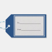 Étiquettes-cadeau Rouge, blanc et bleu (Dos Horizontal)