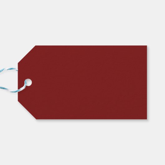 Étiquettes-cadeau Rouge Clair de Lune (Dos Horizontal)