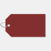 Étiquettes-cadeau Rouge de Falu simple (Dos (Horizontal))