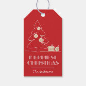 Étiquettes-cadeau Rouge de Noël le plus joli (Devant)