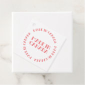 Étiquettes Cadeau Rouge Fabriqué Au Canada (En situation)