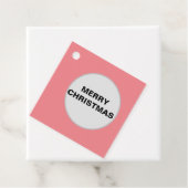 ÉTIQUETTES CADEAU ROUGE JAUNE NOËL BALISES DE FAVEUR SIMPLES (En situation)