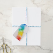 Étiquettes-cadeau Rouge rose rose jaune Bleu Vert Art Abstrait (Avec de laficelle)