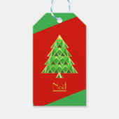 Étiquettes-cadeau Rouge vert Joyoux Noel (Devant)