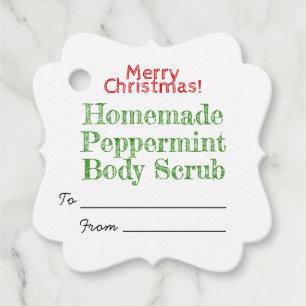 Étiquettes Cadeau Rouge vert Noël Peppermenthe Spa de carrosserie