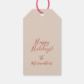 Étiquettes Cadeau Rouges Anisette (Dos)