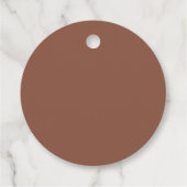 Étiquettes Cadeau Rouille | Script moderne Laisser l'amour grandir s (Dos)