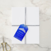 Étiquettes-cadeau Royal Blue Et Silver Quinceanera (Avec de la ficelle)