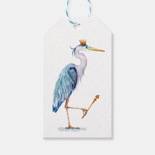 Étiquettes-cadeau Royal Blue Heron