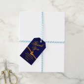 Étiquettes-cadeau Royal Blue Personnalisé Merci mariage Faveur (Avec de laficelle)