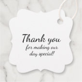 Étiquettes Cadeau Royal Blue Simple Heart Wreath Monogram Mariage (Dos)