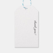 Étiquettes-cadeau Royal Plumage - Luxe Peacock Motif en plumes (Dos)