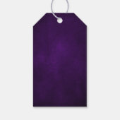 Étiquettes-cadeau Royal violet violet or Floral Mariage botanique (Dos)