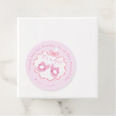 Étiquettes Cadeau Ruban de Bow C'est une fille (En situation)